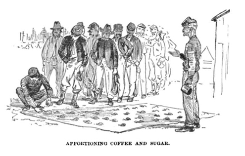 Illulstration by Charles W. Reed, Hard Tack & Coffee