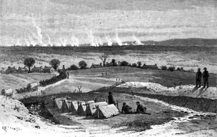 Battle of Brawner's Farm viewed from Centreville