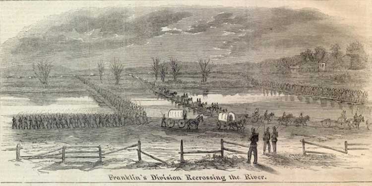 Franklin's Division Recrossing the River