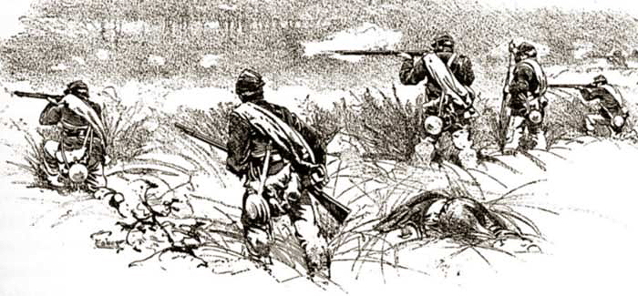 Winslow Homer illustration of Federal Skirmishers
