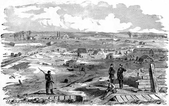 Manassas Junction sketched by Edwin Forbes