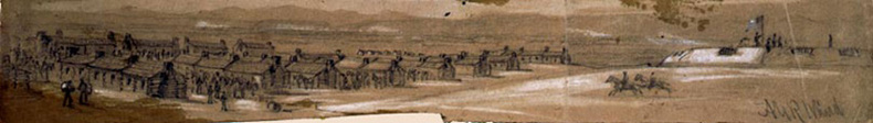 Wauds sketch of Centrevill and Bull Run