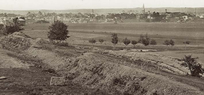 View of Fredericksburg from Confederate High Ground
