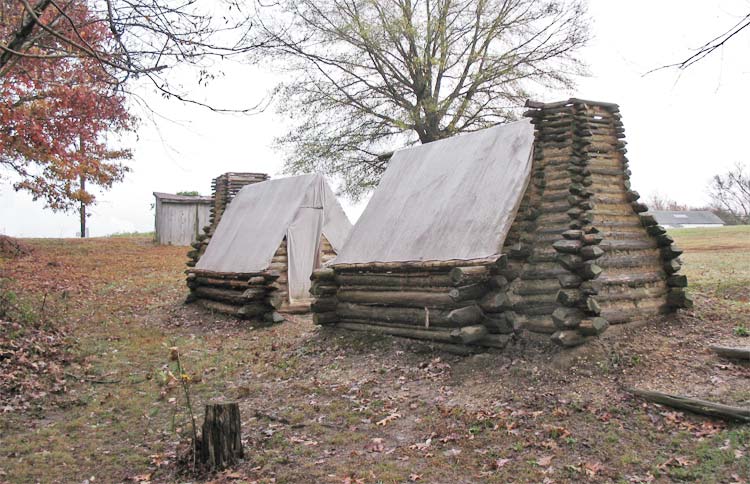 Log Huts near White Oak Church