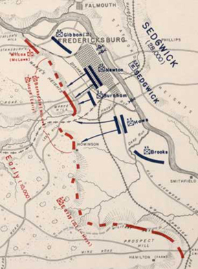 May 3, Situation at Fredericksburg