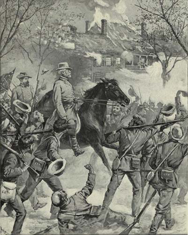Warren Davis illustration of Lee at Chancellorsville