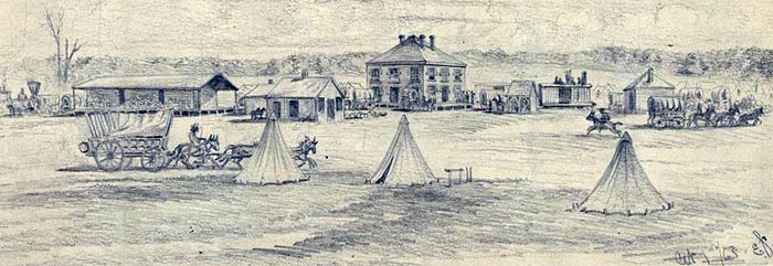 Edwin Forbes Sketch of Bealeton Station; October, 1863