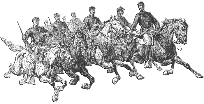 Edwin Forbes Cavalry Engraving with effects