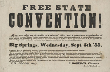 Free State Convention Poster