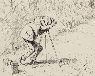 A.B. Frost Illustration Man with a Camera