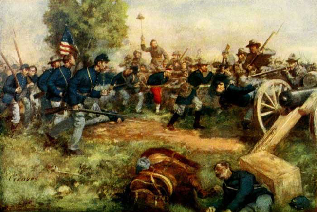 Pickett's Charge at Gettysburg by C.D. Graves, from Deeds of Valor