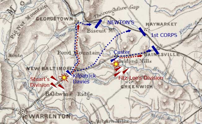 Map of Buckland Races