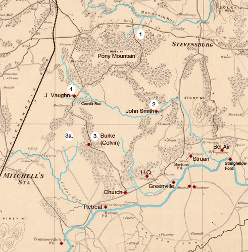 Map of Marches, Estates & Campsites