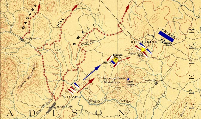Map of the James City skirmish, Oct. 10, 1863