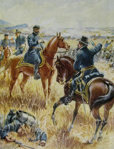 Meade at Gettysburg, by H. A. Ogden