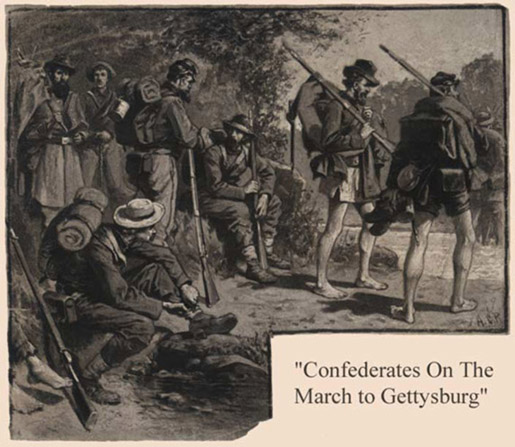 Allen C. Redwood, "Confederates March to Gettysburg"