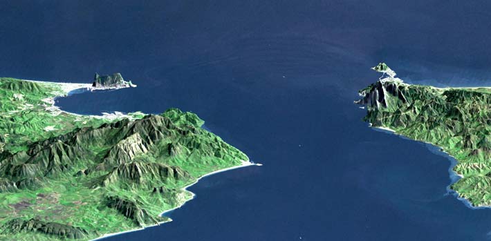 NASA image, strait of Gibraltar