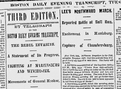 Boston Evening Transcript, June 16, 1863