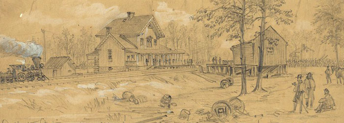 Catlett's Station as it appeared in Harper's Weekly, December 13, 1862