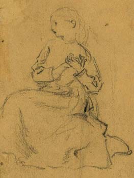Alfred Waud sketch of a woman