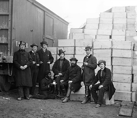 Boxes in the Quarter Master Department Aquia Creek February 1863