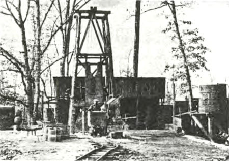 Photograph of the Melville Mine in operation, 1834