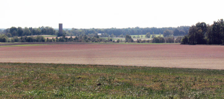 The plain looking southeast toward Kelly's Ford