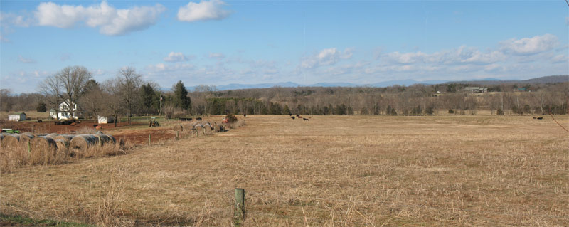View toward the Rapidan from the Confederate Side