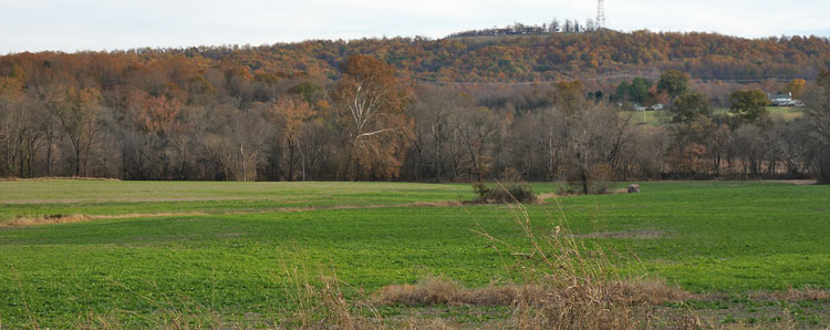 View to the South side of the Rapidan near Robertsons Ford