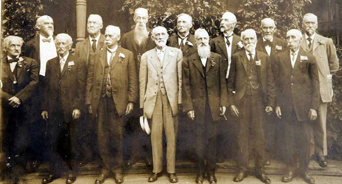 William Warner & members of Co. K, 1911