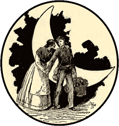 Frank Beard illustration of mother bidding goodbye to her son