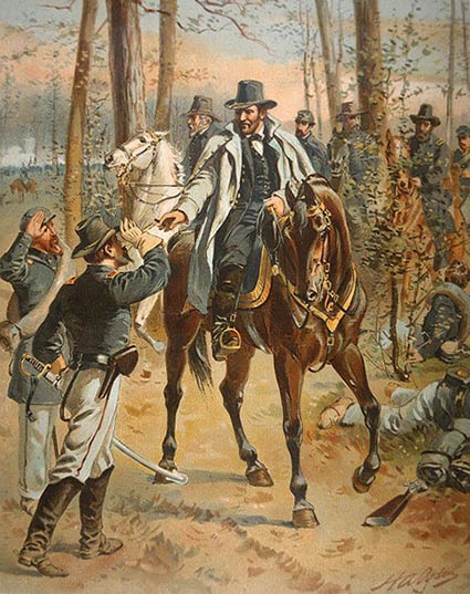 H. A. Ogden painting of Grant and Meade in the Wilderness