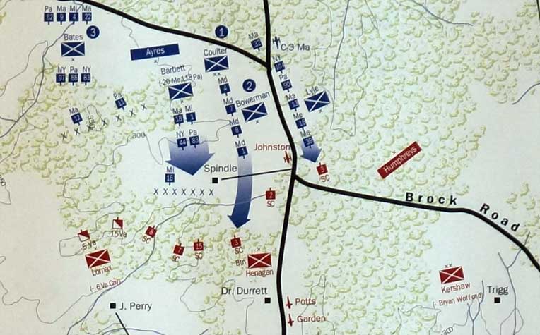 Map of General Robinson's Fight