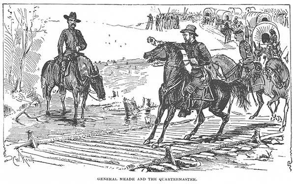 Charles Reed illustration, Gen. Meade & the Quartermaster