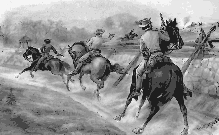 james e taylor sketch of rebel cavalry -blurred