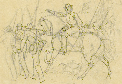 A.R. Waud rough sketch
