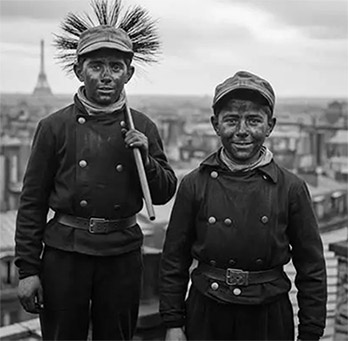 photo of French chimney sweep boys